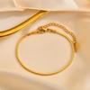 Classic Stainless Steel Snake Chain Bracelet for Women Gold Plated Blade Chain Bracelets Fashion Jewelry Christmas Gift