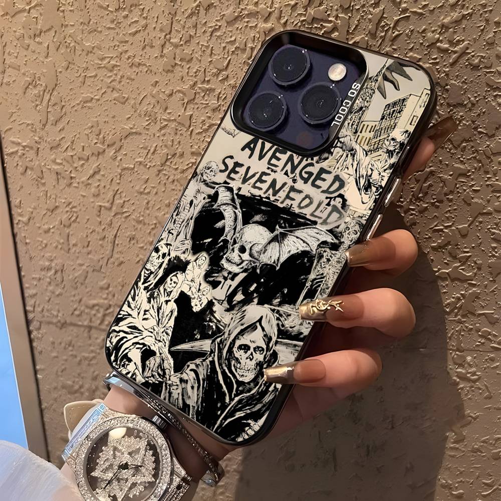 A-Avenged S-Sevenfold Rock Phone Case For iPhone 16,15,14,13,12,11,Pro,XS,Max,Plus,Mini,SE Black Candy Matte Shockproof Cover