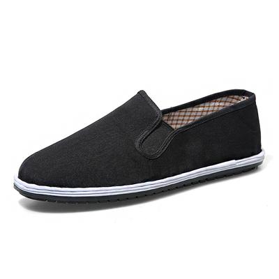 Cloth Shoes Men's Spring and Autumn Shoes Sweat-absorbing and Breathable Lasagna Black Cloth Shoes