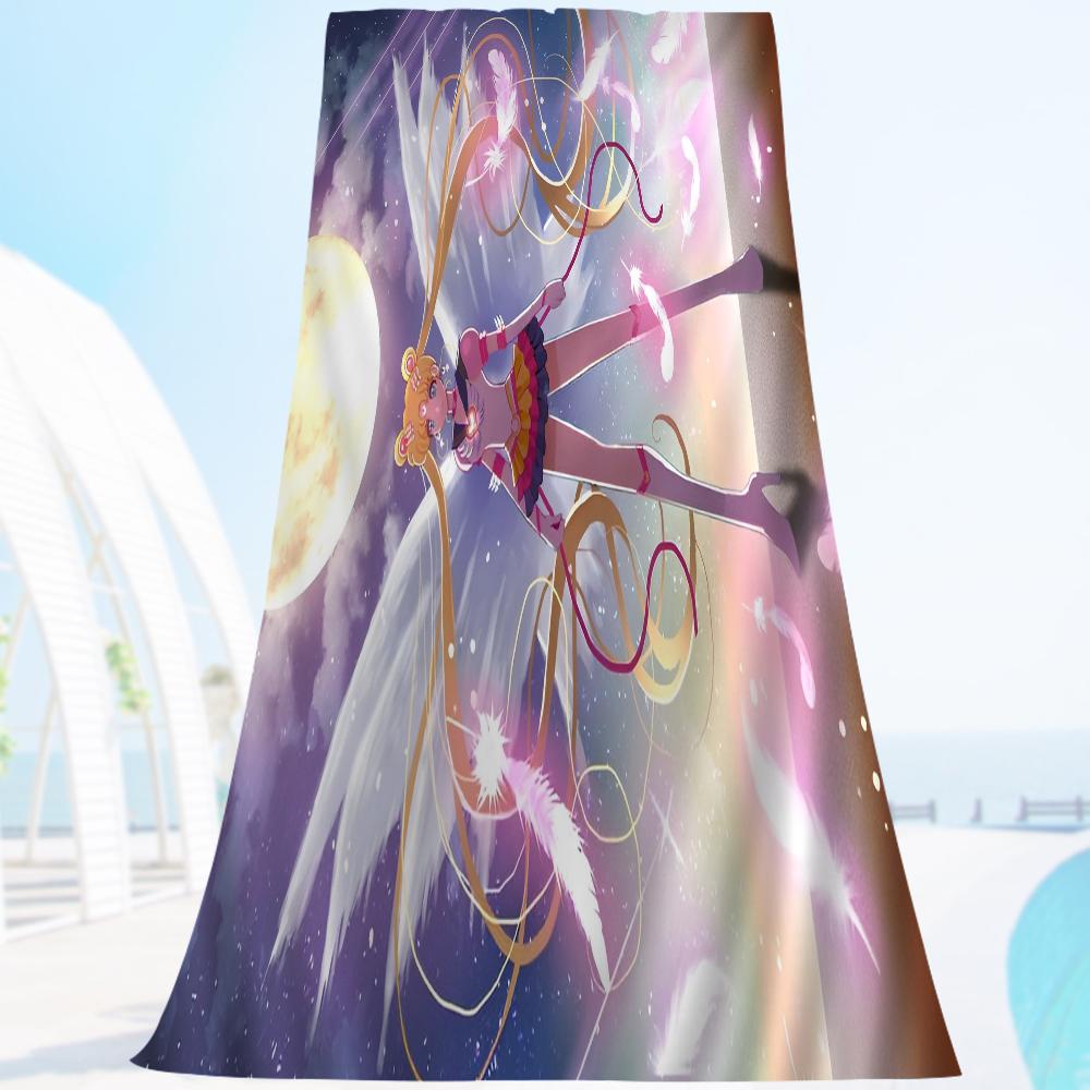 

S-Sailor M-moons Towel Microfiber Beach Towel Absorbent Quick dry Soft Yoga Swimming Resort Mountain Climbing Towel W30*H60(CM)