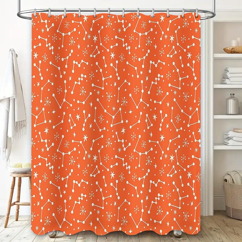 Shower Curtain Set Waterproof Farmhouse Rustic Pattern Bathroom Decor Fabric Backdrop Vintage Country Home Decor