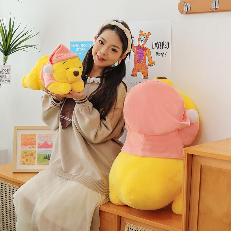 Buttocks Sleeping Winnie the Pooh Plush Toy Cute Puff Bear Doll Sleeping Pillow Gift