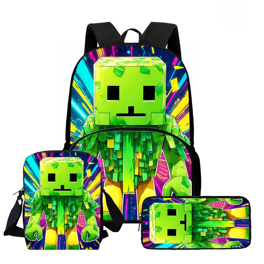 Minecraft Large Capacity High Value High Definition Printing Anti-Hunchback Wear-Resistant Large Capacity Schoolbag