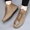 Men's High Top Board Shoes British Style Business Casual Shoes Men's Outdoor Travel Shoes