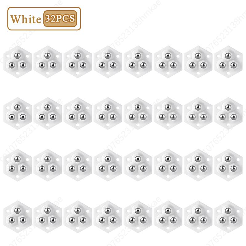 4-32 STÜCKE Universalrad ohne Stanzen Verschleißfest Doppelkugellager Geräuschlose Rolle Haushaltsmöbelzubehör