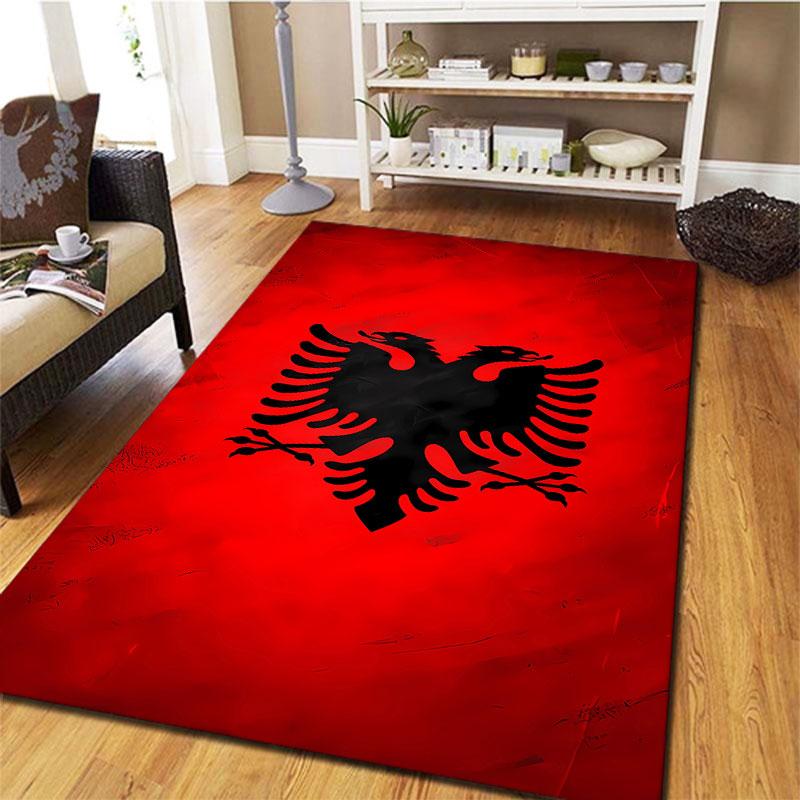 Republic of Albania Carpet Rug for Living Room Bedroom Home Sofa Decoration,Kids Play Non-slip Floor Mat