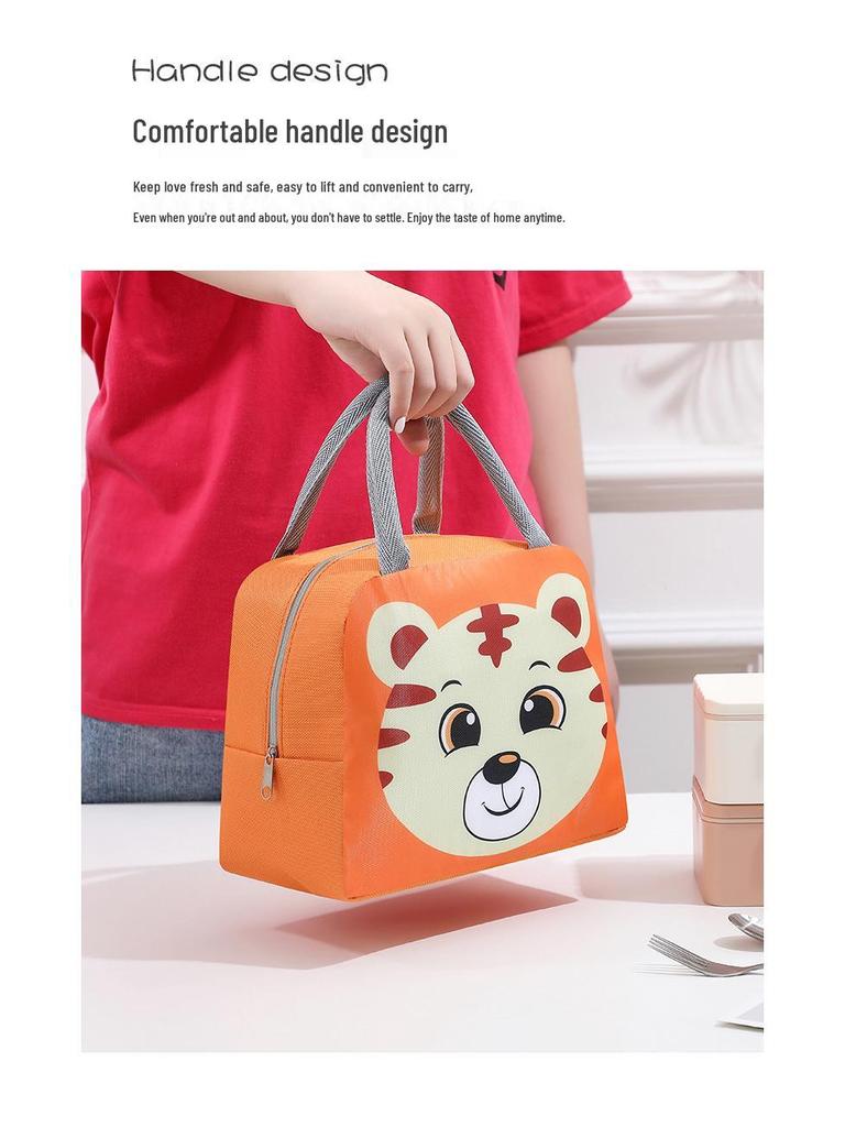 Insulated Cartoon Pet Lunch Bag for Kids – Cute Bento School Meal Tote with Thick Aluminum Foil