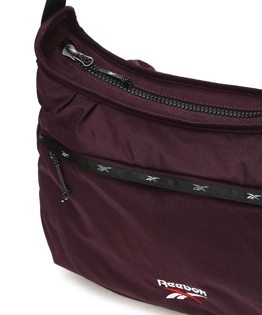 Reebok Primary Nylon Crossbody Bag - Burgundy