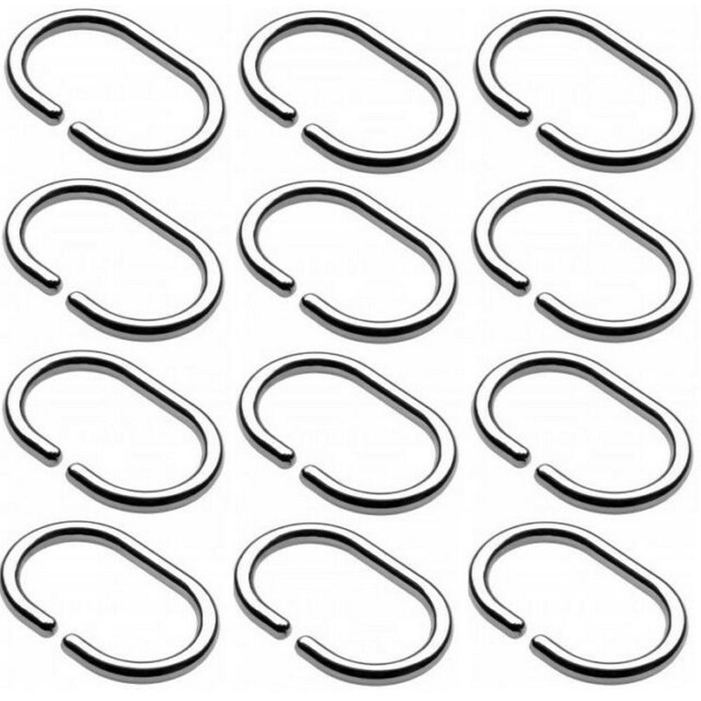 Croydex Chrom-Duschvorhangring (12er-Set)