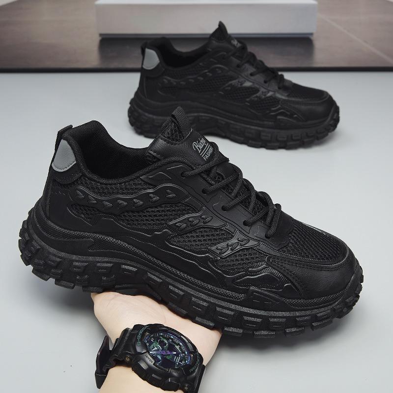 Spring and Autumn new breathable shoes men's trendy versatile thick-soled non-slip sports and leisure trendy shoes
