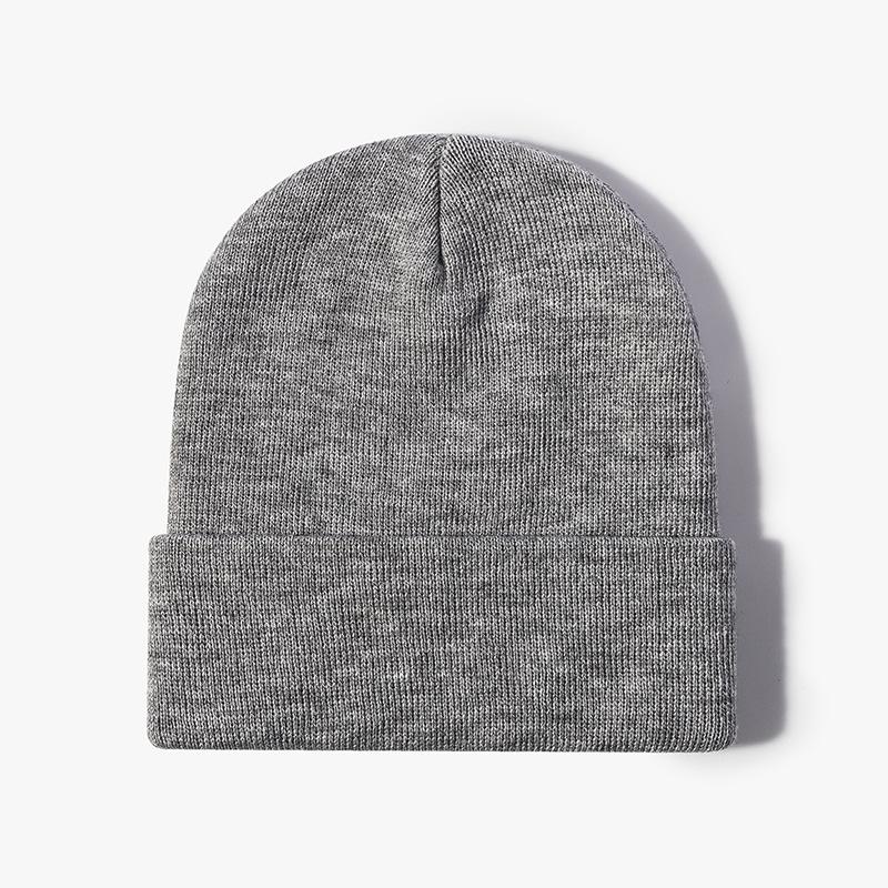 Knitted Hat Women's Winter Jacquard Four Corners Warm Thickened Men's Cold Hat Outdoor Black Versatile Wool Hat Purple Cold Protection