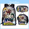 My Hero Academia Rucksack-Set Mit Oxford-Stoff Und Cartoon-Print Für Schule Und Training