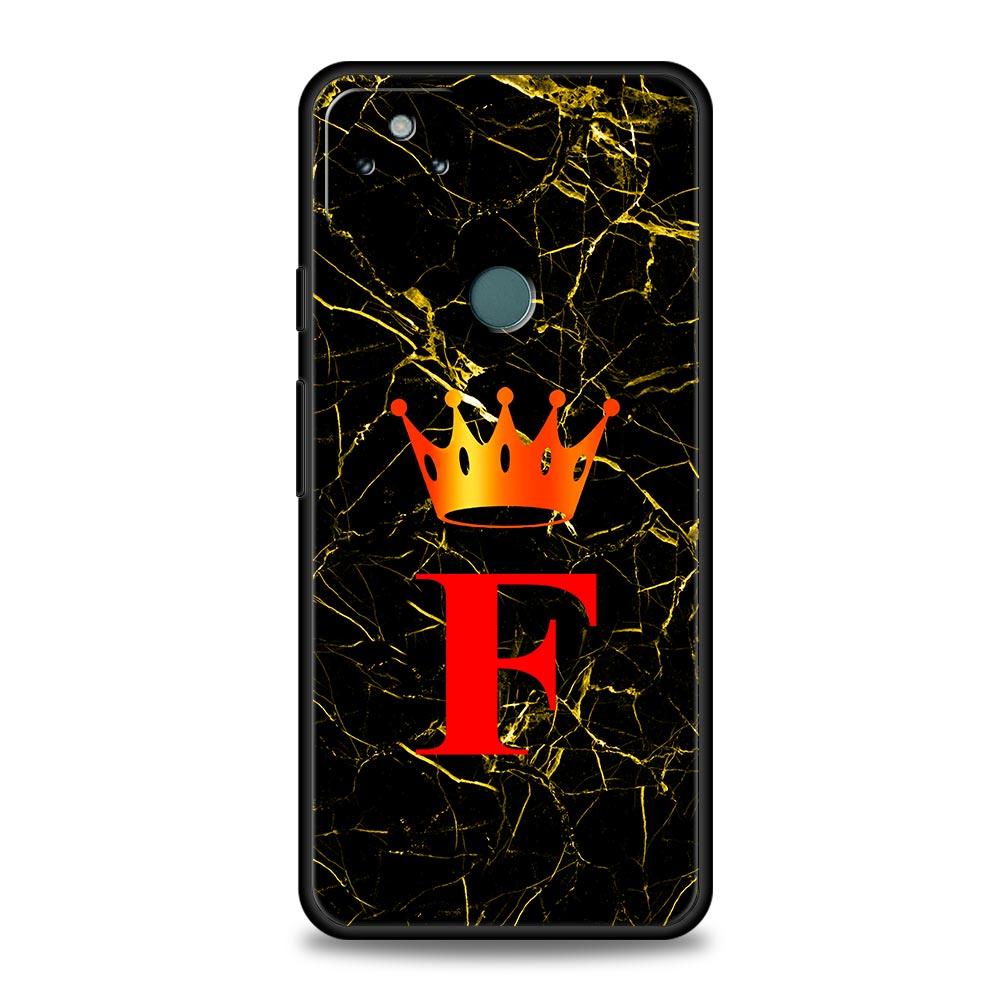 Marble Letter Phone Case Cover for Google Pixel 10 9 8 7 6 9A 8A 7A 6A Pro Shockproof Soft TPU 10 Pro XL Shell Fundas Capas Bags