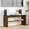 TV Stand in Smoked Oak Finish 80 x 30 x 40 cm Engineered Wood