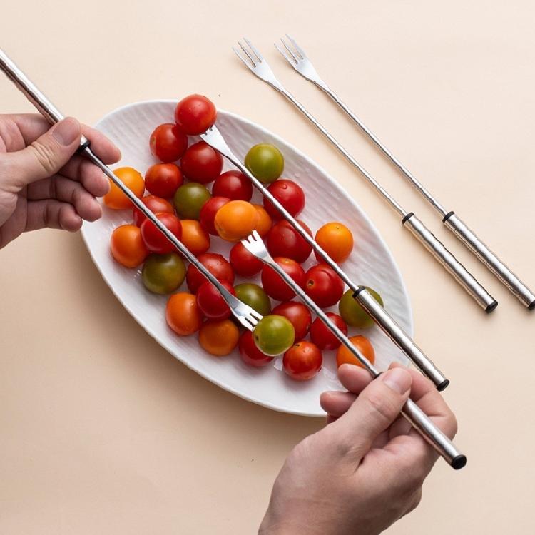 6pcs Stainless Steel Dessert Fork Great for Buffets Bakeries and Coffee Shops Lightweight Yet Multipurpose Meat Fondue Fork