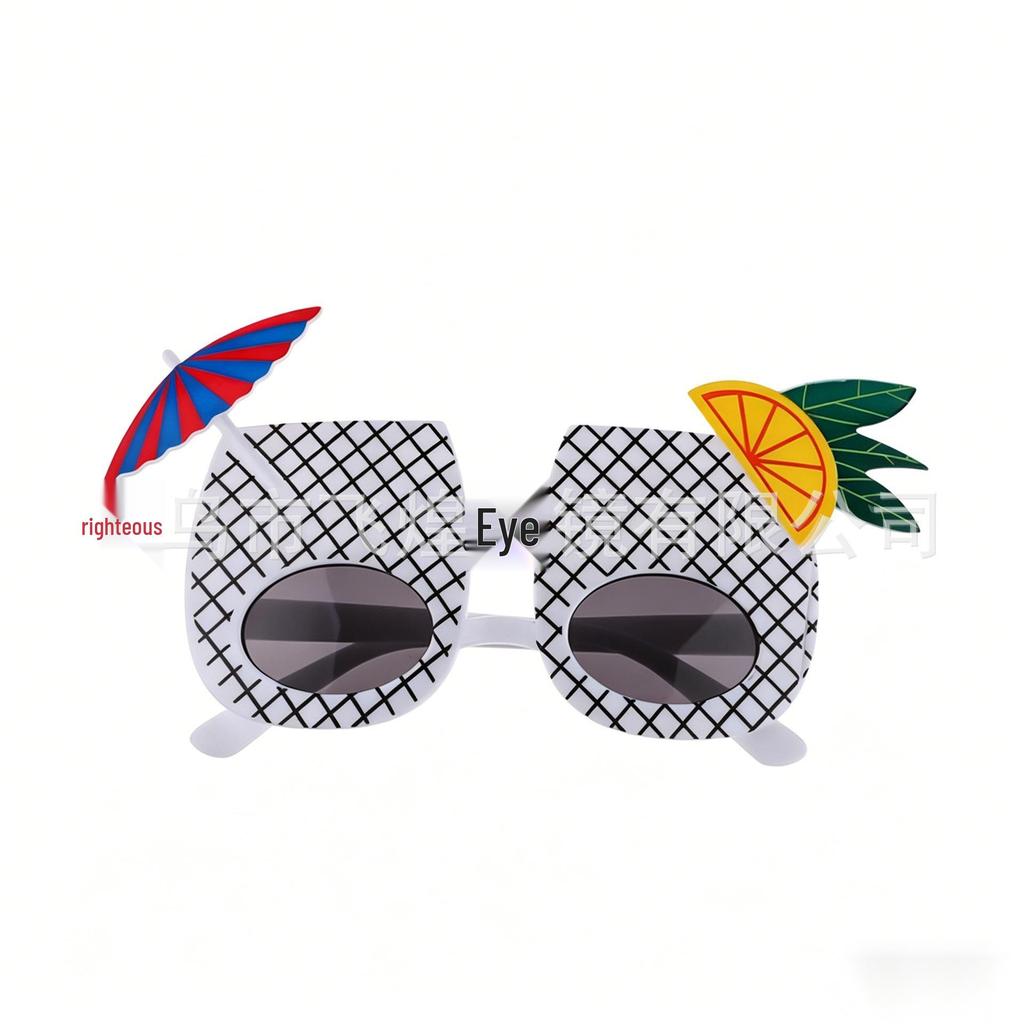 Hawaiian Beach Party Glasses: Coconut Tree, Flamingo, Parrot, Ice Cream, Flower & Wine Glass Fun
