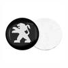 Car Sticker 4pcs Metal Car Wheel Hub Cap Sticker Decals For Peugeot 408 4008 308 3008 Rifter 5008 508 2008 208 301 RCZ 407 108 8