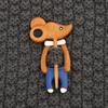 Charming Wooden Animal Brooch for Sweater & Scarf - Cute Autumn/Winter Accessory