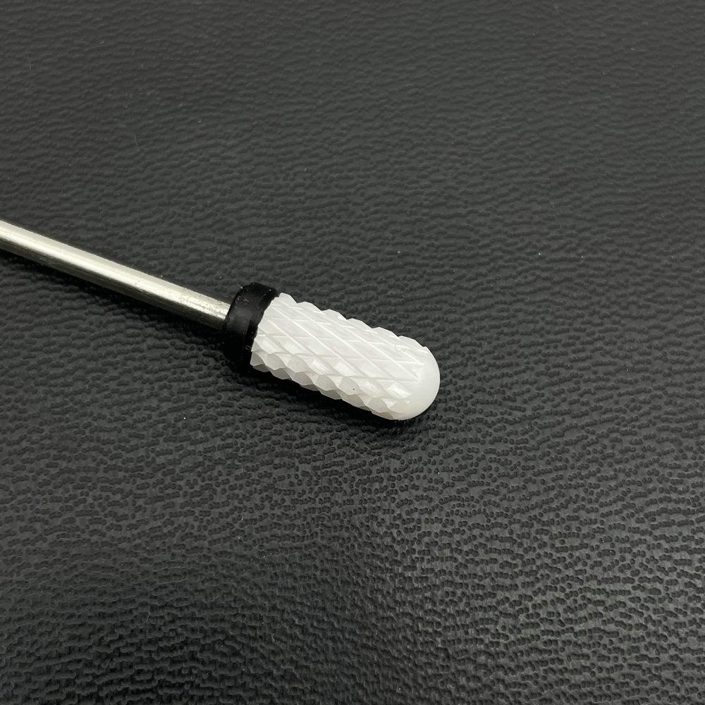 1Pc White Ceremic Nail Drill Bits Ceramic Cuticle Clean Bur Rotary Milling Cutters for Manicure Pedicure Dental Polishing Burs