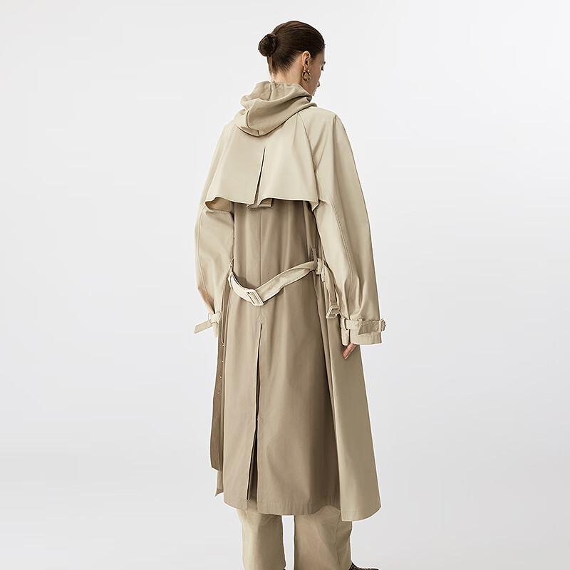 JNBY Classic Cotton Long Trench Coat