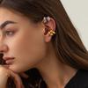 Fashion Metal C-Shaped Chunky Ear Clip Earrings for Women Men Simple Gold Color Non-Piercing Ear Cuff Earrings Jewelry Gifts