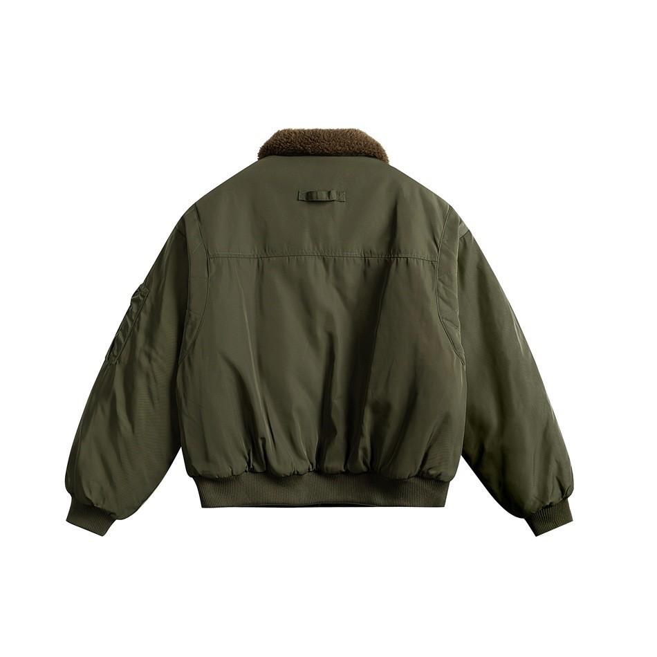 NotBrand Men's Lambswool Pilot Jacket - Winter Cotton Lapel Workwear, Loose Fit (MY95417)