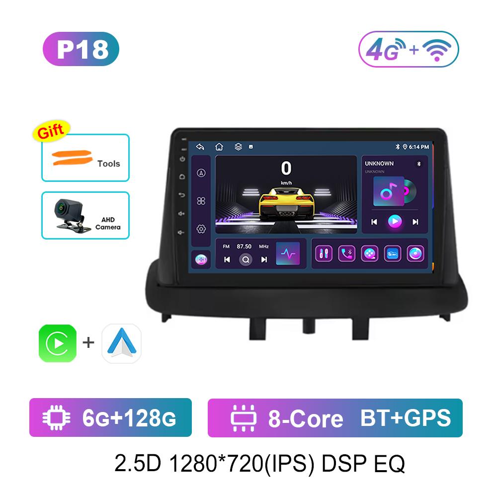 9'' for Renault Megane 3 Fluence Samsung SM3 2010 - 2014 Android OS Car Radio Multimedia Video Player 4G GPS Navi WiFi HD Screen