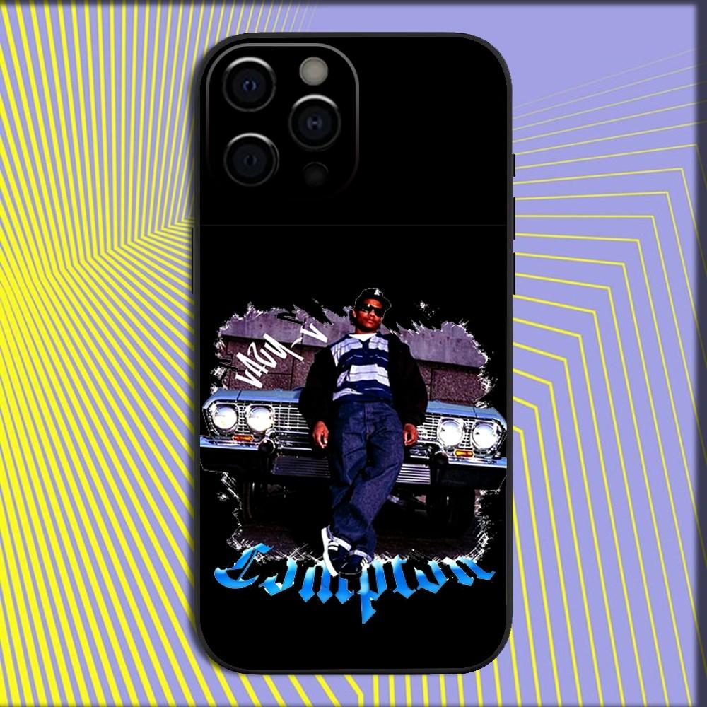 Rapper E-Eazy E Phone Case For iPhone 16,15,14,13,12,11,Pro,X,XS,Max,XR,Plus,Mini Soft Black Cover