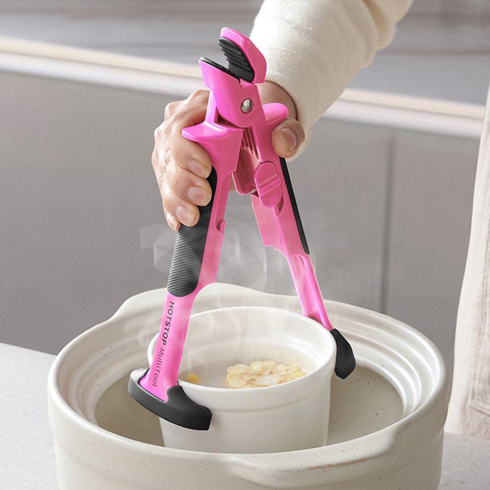 Non-slip Kitchen Bowl Clip 2in1 Anti Scalding Holder Kitchen Bowl Dish Clip  Kitchen Gadget