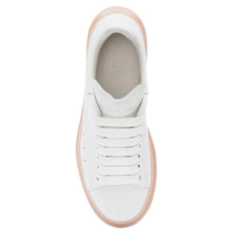 (WMNS) Alexander McQueen Oversized Sneaker 'White Rose Gold' Women's 611698WHYBY9053