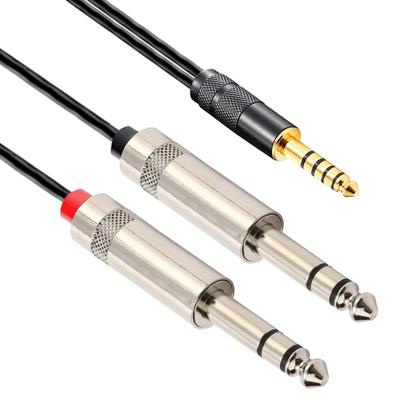 Luxferre 4.4mm Balanced To 6.35mm Conversion Cable 1.5m TRS Adapter for NW-WM1A WM1Z ZX300 TA-ZH1ES PHA-2A Mic Speaker Amp Extension Audio Cord