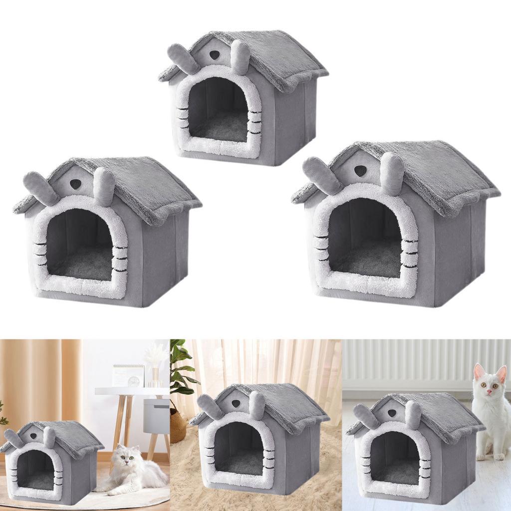 

Foldable Dog House Kennel Bed Mat Medium dogs and cats Products House Puppy Cave Sofa Cat Tent Bed S