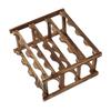 Wine Rack Pine Wood Wine Bottle Storage Shelf Display Organizer Decor for Countertop Home 4 Layer