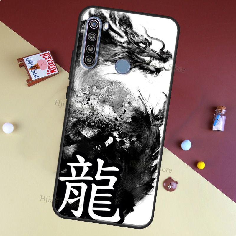 Asian Chinese Dragon Case For Redmi Note 11 Pro Cover For Redmi Note 10 8 9 Pro 9S 10S 9A 9C 9T Redmi 10 Coque