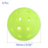 M METERXITY Outdoor Pickleball 6 Pieces 40 Holes Pickleball Indoor and Outdoor Pickleball Approved for Training Green (USAPA)