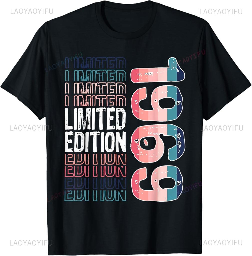 Limited Edition 1969 Print T-Shirt Original Design Gifts T Shirts Y2k Streetwear Men's Clothing Oversized Outdoor Pullover