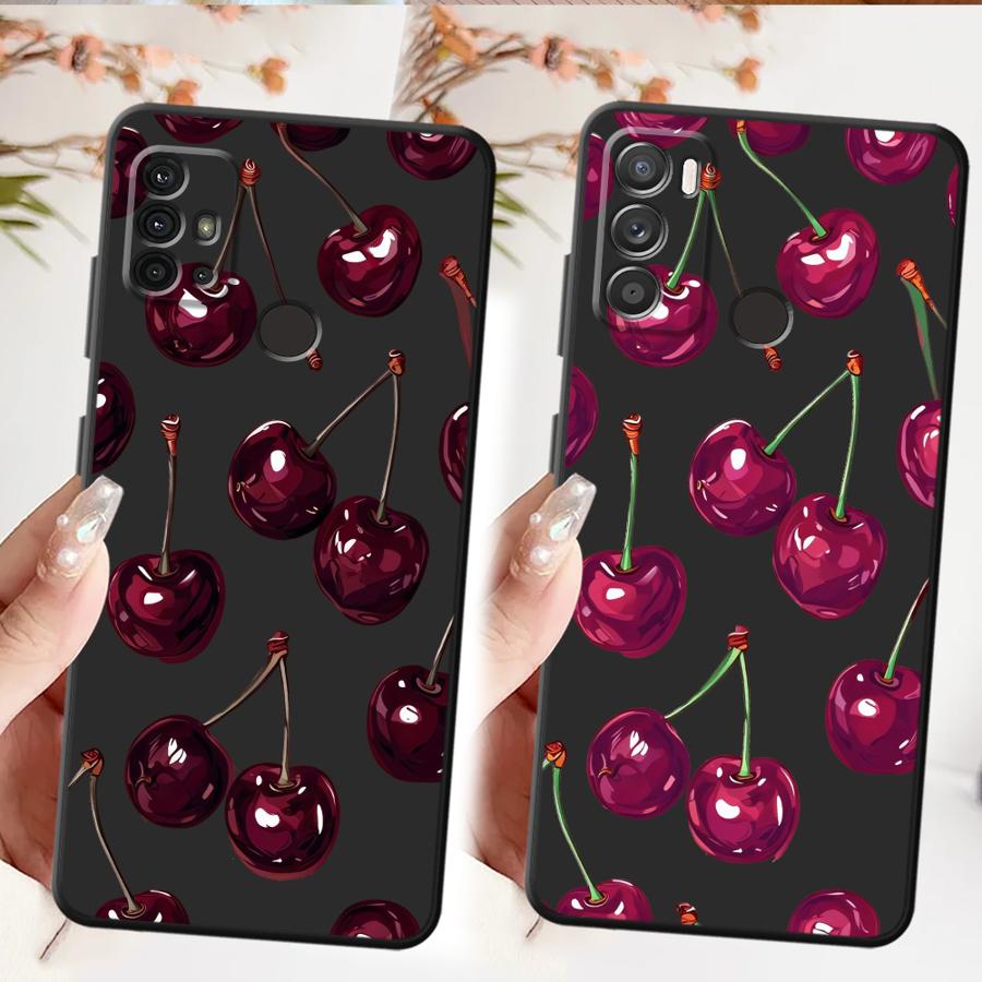 Fruit Cherry Phone Cover Case for Motorola Moto G60s G50 G22 Edge40 Edge 20 Pro 30 Lite G71 G53 G30 G52 G32 G51 G73