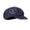 Niche Design Retro Old Edged Love Denim Beret Women's Face Showing Little Painter Octagonal Hat Newspaper Boy Hat