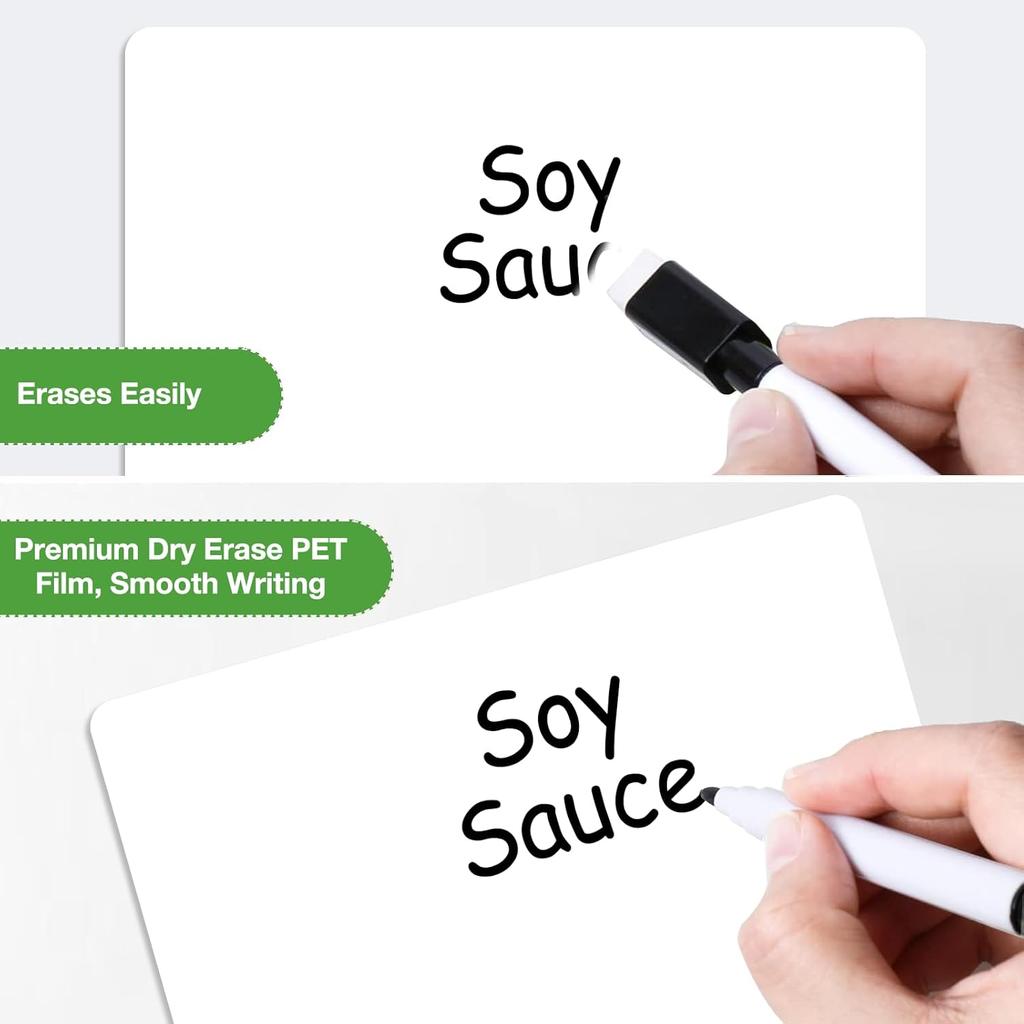SVNOOC Multi-Use White Board Dry Erase Board Stickers for Wall Refrigerator Door Home Office Classroom, Reble Lapboards, 8.5x11 inches, 3 Pack