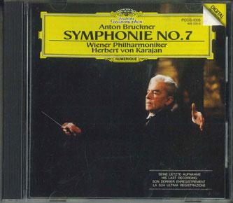 

CD HERBERT VON KARAJAN, WIENER PHILHAR - Bruckner Symphonie No. 7 E Dur POCG1005PROMO Deutsche Grammo 1990 Japan Classical Used