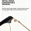 New Metal Half Frame Reading Glasses Anti-Blue Light Square HD Vision for Elderly Business Men Women Fashion Presbyopic Eyewear
