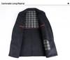 Men's Mid-Length Double-Faced Cashmere Wool Coat - Autumn/Winter Thick Tweed Jacket, Dad Style Trench Coat