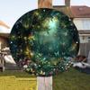 Round Metal Butterfly Flower Wall Art Decor for Living Room
