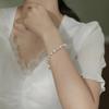 Hot-selling rhinestone bee pearl bracelet female simple style personalized handmade jewelry DIY jewelry