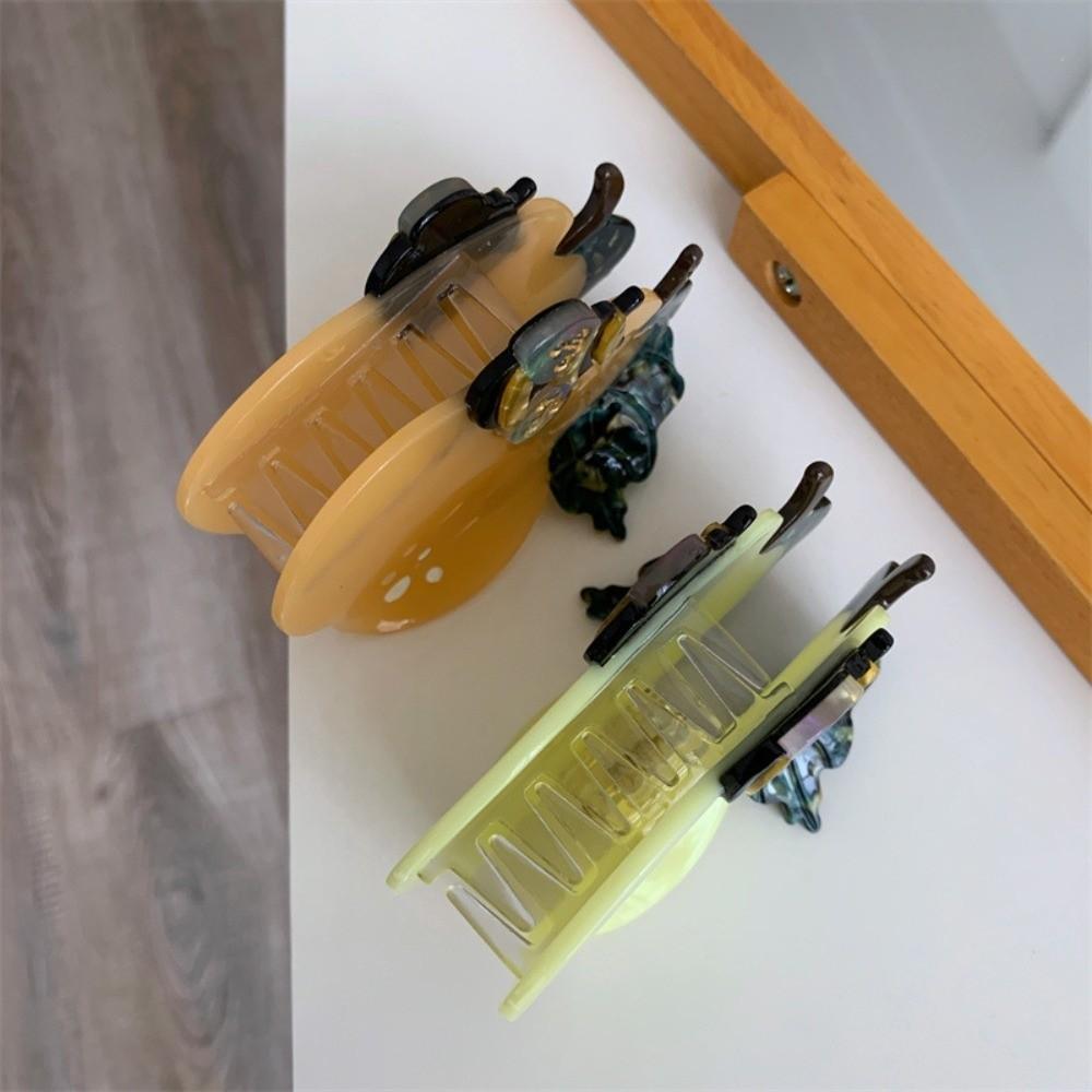 Acrylic Acetic Acid Hair Claw Sweet Acetate Hairgrips Fashion Bee Pear Shark Clip  Gifts