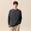 MINISO Men's Plush-Lined Loose Fit Round Neck Knit Sweater