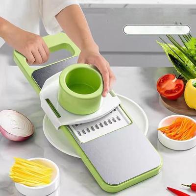 New Stainless Steel MultiFunction Hand Guard Vegetable Grater Kitchen Tool for Potato Carrot Shredding Slicing Grater Board