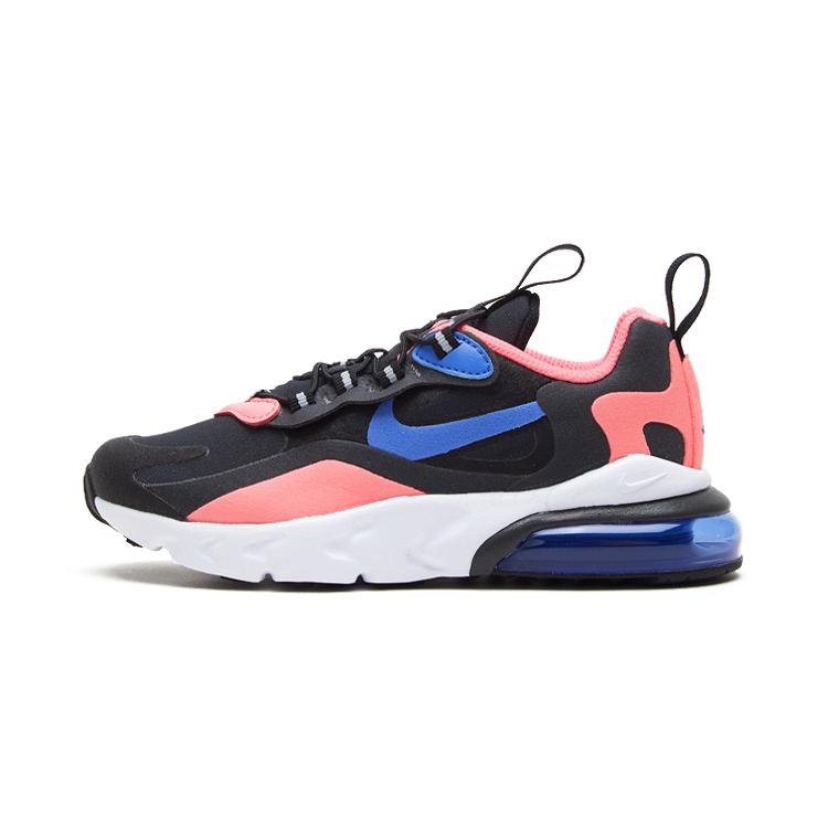 

новые кроссовки Nike Air Max 270 с амортизацией, износостойкие низкие детские лайфстайл кроссовки розовые черные синие для детей 3-7 лет 28