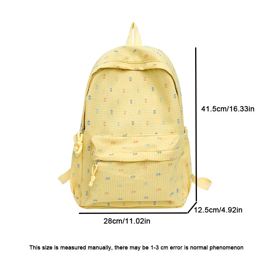 New Ladies Shoulder Bag Large Capacity Fashion Trend Durable Ladies Casual Backpack Dopamine Matching Colour Student Schoolbag