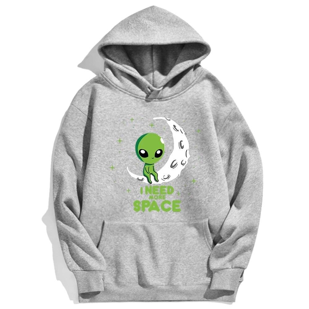 Acheter On Moon – sweat à capuche vert dessin animé Alien pour homme,  pull-over de marque surdimensionné et chaud pour homme, j'ai besoin de plus  d'espace | Joom, image size:1000x1000